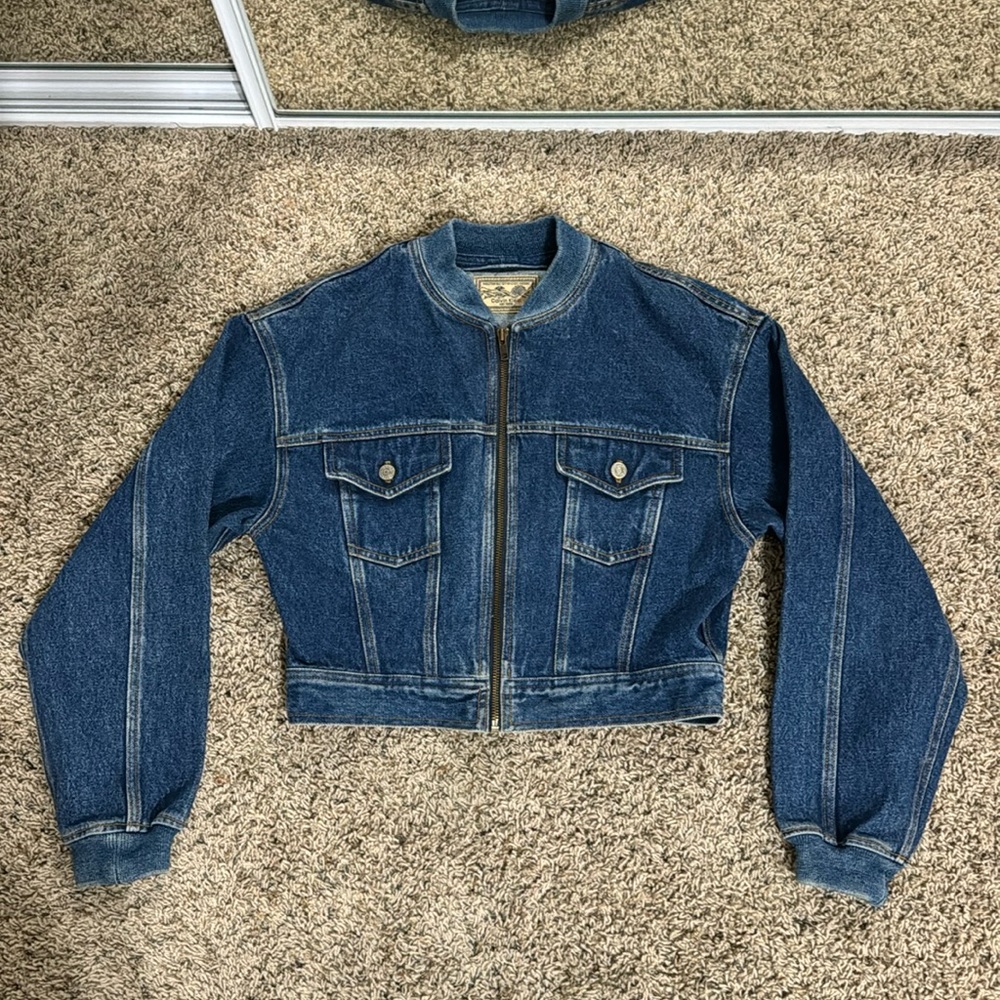 Vintage Cropped Calvin Klein Denim Jacket